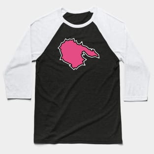 Hornby Island, BC in Dusty Rose Pink - Vacation Swag - Simple - Hornby Island Baseball T-Shirt